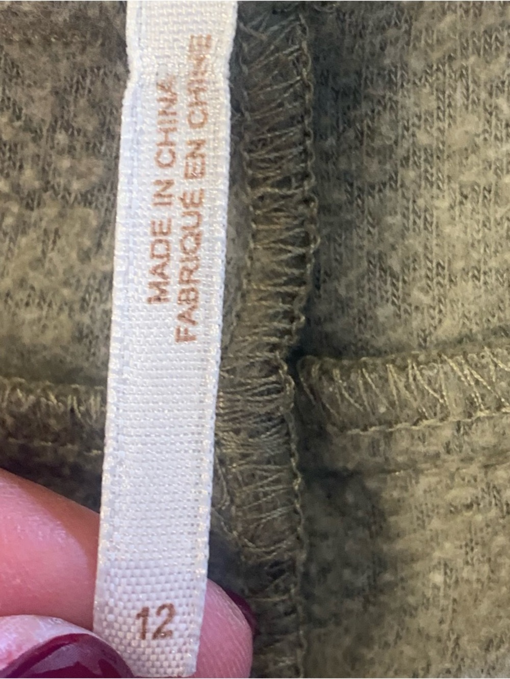 Free People Wide Leg High Rise Pants Olive Gray Size 12 - Picture 6 of 9